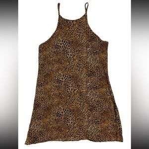 Urban Outfitters Leopard Animal Print Mini Shift Dress